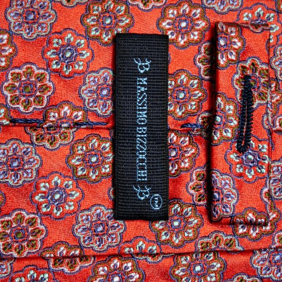 100% Silk Massimo Bizzocchi 3 1/2" Tie - Picture 2 of 2